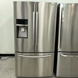 Used Samsung 36" Stainless Steel French Door Refrigerator – 28 Cu.Ft – Water & Ice Dispenser