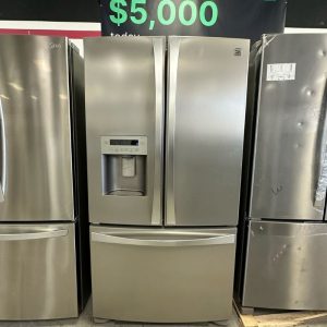 Used Kenmore Elite 36" French Door Refrigerator – Stainless Steel – Water & Ice Dispenser
