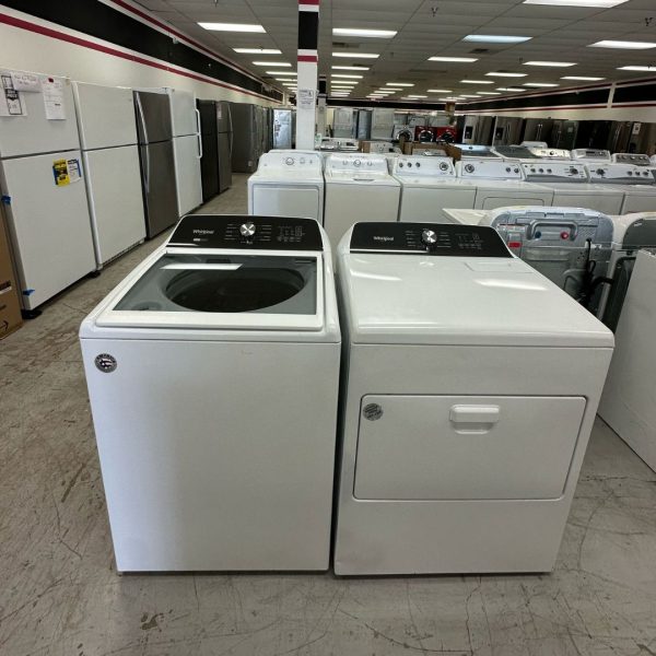Whirlpool Top Load Washer & Dryer Set – 4.7 Cu.Ft Washer + 7 Cu.Ft Dryer – Removable Agitator
