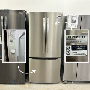 Frigidaire Gallery 30" 20 Cu.Ft. Stainless Steel French Door Refrigerator – Internal Water & Ice Dispenser