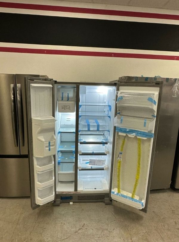 Whirlpool 33" Side-by-Side Refrigerator – 21 Cu.Ft – Stainless Steel – Ice Maker & Water Dispenser – Fingerprint Resistant - Image 3