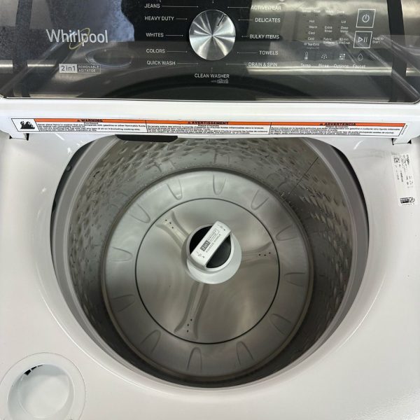 Whirlpool Top Load Washer & Dryer Set – 4.7 Cu.Ft Washer + 7 Cu.Ft Dryer – Removable Agitator - Image 4
