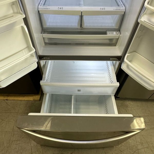 33" Kenmore Elite French Door Refrigerator – 22 Cu.Ft – Stainless Steel – Water & Ice Dispenser - Image 4