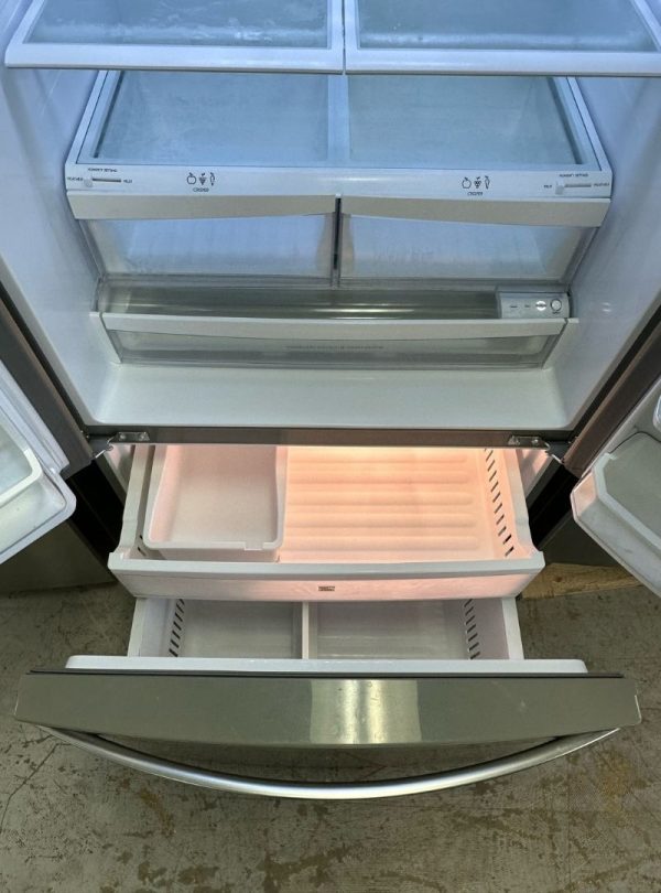 Used Kenmore Elite 36" French Door Refrigerator – Stainless Steel – Water & Ice Dispenser - Image 4