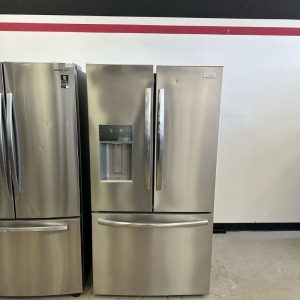 Frigidaire Gallery French Door Refrigerator – Dual Ice Maker – Fingerprint Resistant – Lightly Used