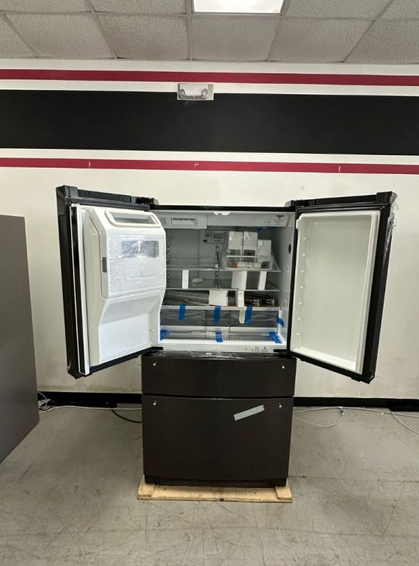 Whirlpool 36" 4-Door French Door Refrigerator – 26 Cu.Ft – Black Stainless Steel – Scratch & Dent - Image 2